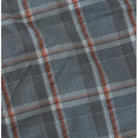 Hurley Mens Plaid Flat Front Shorts Size 30 Gray Red Embroidered Logo Pockets - Picture 5 of 6